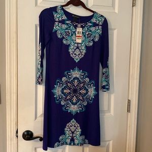 Woman’s geo pattern INC dress nwt